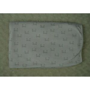 The Children's Place Kitty Cat Face Baby Blanket Pale Pink Gray Security Lovey